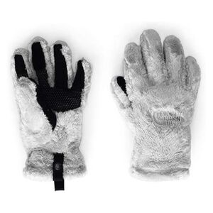 The North Face Kids Girls Meld Grey Osito Etip Gloves Size Small